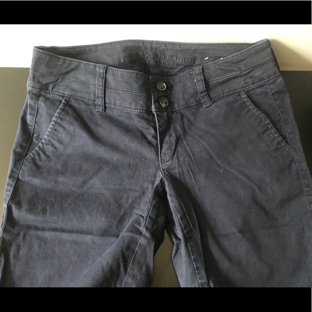 Navy Blue American Eagle Khakis- Skinny Stretch